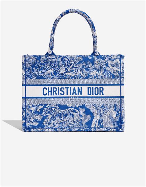 dior bag blue and white